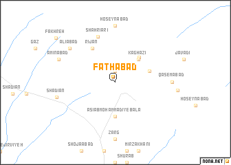 map of Fatḩābād