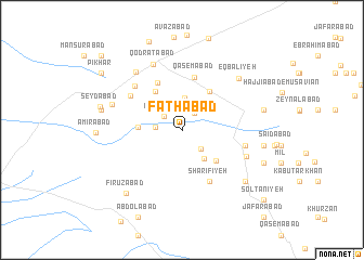 map of Fatḩābād