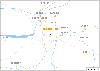 map of Fatḩābād