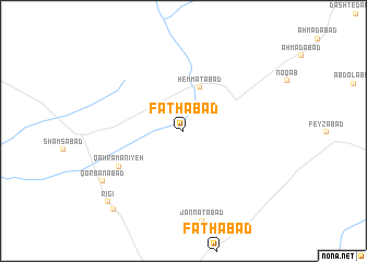 map of Fatḩābād