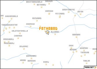 map of Fatḩābād