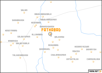 map of Fatḩābād