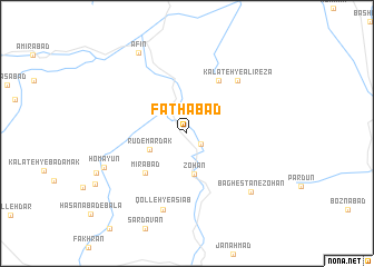 map of Fatḩābād