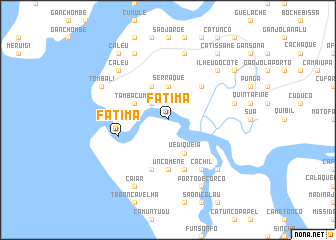 map of Fátima