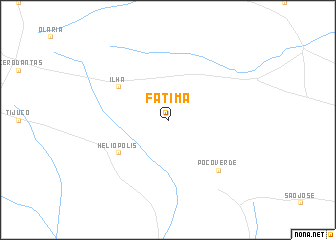 map of Fátima