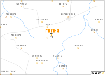 map of Fátima