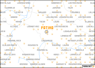 map of Fátima