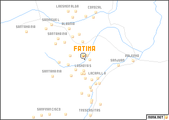 map of Fátima