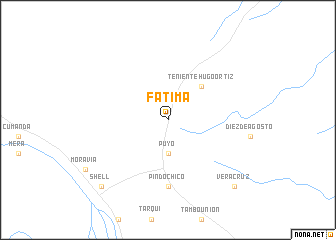 map of Fátima