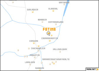 map of Fátima