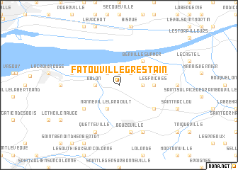 map of Fatouville-Grestain