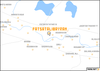 map of Faţsat ‘Alī Bayram