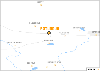 map of Fatunovo