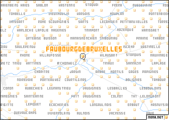 map of Faubourg de Bruxelles