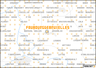 map of Faubourg de Bruxelles