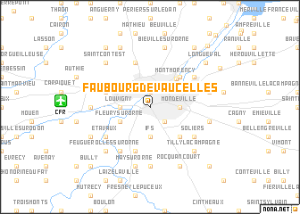 map of Faubourg de Vaucelles