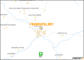 map of Faubourg Lamy