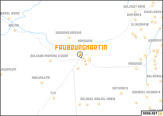 map of Faubourg Martin