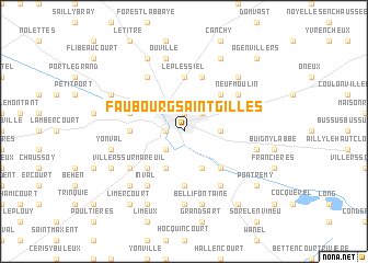 map of Faubourg Saint-Gilles