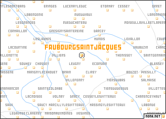 map of Faubourg Saint-Jacques