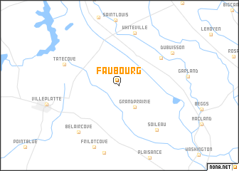 map of Faubourg