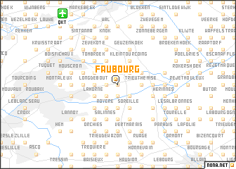 map of Faubourg