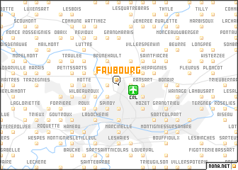 map of Faubourg