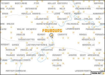 map of Faubourg
