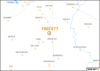 map of Faucett