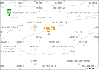 map of Fauch