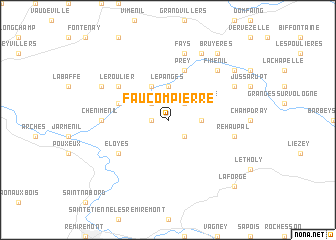 map of Faucompierre