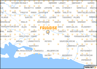 map of Faudoise