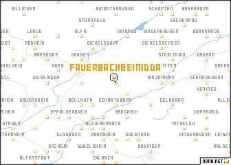 map of Fauerbach bei Nidda