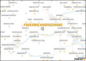 map of Fauerbach vor der Höhe