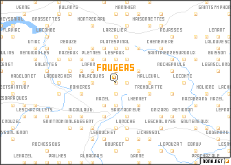 map of Faugeas