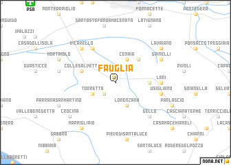 map of Fauglia