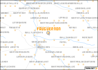 map of Fauguernon