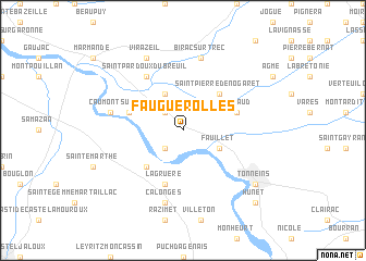 map of Fauguerolles