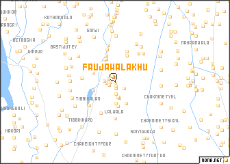 map of Faujawāla Khu