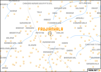 map of Faujiānwāla