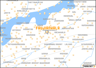 map of Faujiānwāla