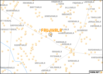 map of Faujīwāla