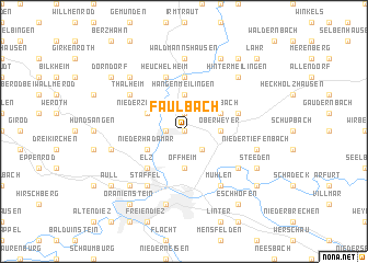 map of Faulbach