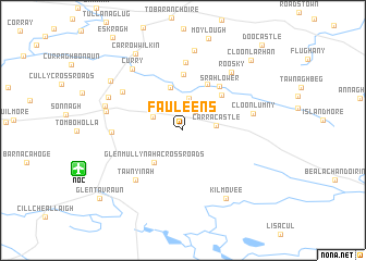 map of Fauleens