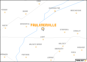 map of Faulknerville