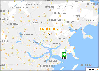 map of Faulkner