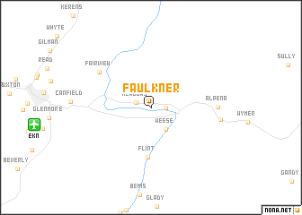 map of Faulkner