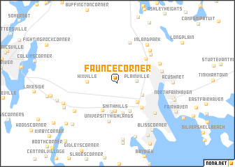 map of Faunce Corner