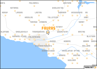 map of Faurås