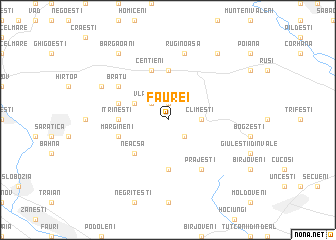 map of Făurei